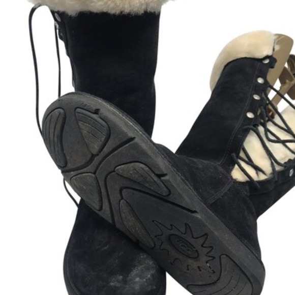 UGG Shoes - High UGG Black Boots Size US 7